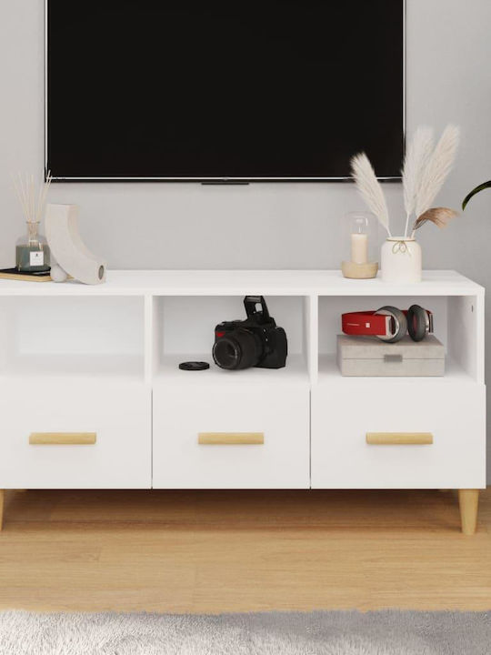 TV-Ständer Weiß M102xT36xH50cm