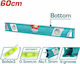 Total TMT26086 Wasserwaage Aluminium 60cm mit 3...
