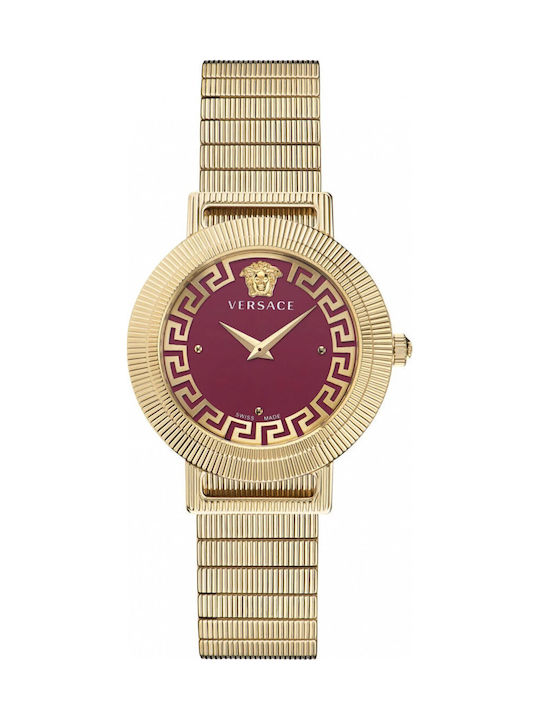 Versace Greca Women's Watch with Gold Metal Bracelet