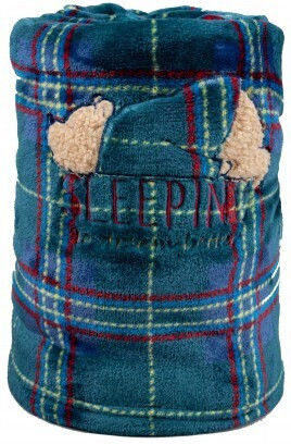 Noidinotte Decke Kinderbett Vlies Blau 130x160cm