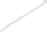 Powertech Pack of 100pcs White Plastic Cable Ties 200x2.5mm TIES-043