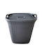 Viosarp R-8065Α Laundry Basket Plastic with Cap 45x35x28cm Gray