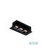 Viokef Rectangle Metallic Recessed Spot with Integrated LED and Warm White Light Black 95x4.5cm. 1pcs