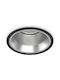 Ideal Lux Round Metallic Recessed Spot with Integrated LED and Warm White Light Black 11x11cm. 1pcs