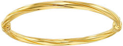 Vogue Women's Gold Plated Silver Handcuffs Bracelet