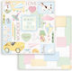 Stamperia Daydream Yellow Car Лист Scrapbooking Двустранен Единичен 1бр SBB854