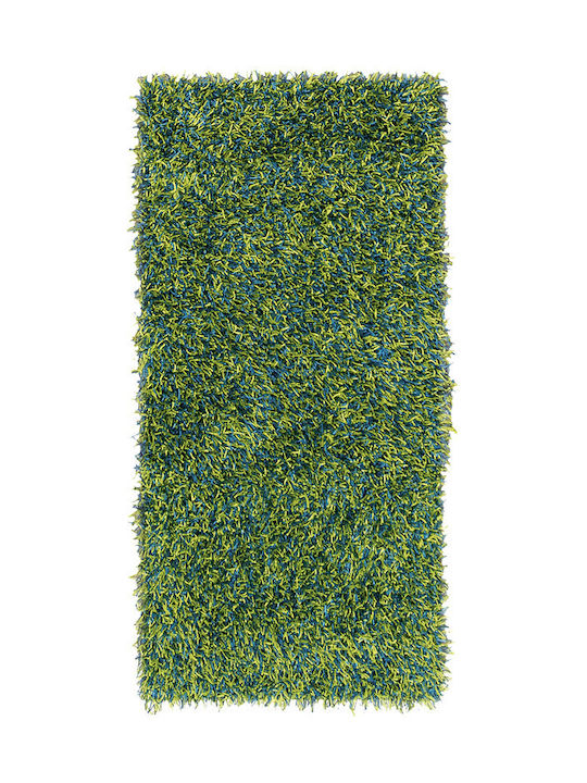 Koulis Carpets Zenia Shaggy Bedroom Rugs Set Μπλε - Λαχανί 51-22-0008 3pcs