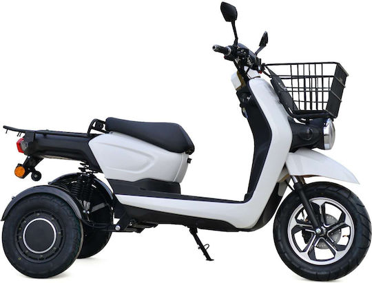 WheelnWater Storm Ηλεκτρικό Μηχανάκι Ισχύος 3000W 72V 100Ah Λευκό