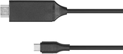 Kruger & Matz Kabel HDMI-Stecker - USB-C-Stecker 2m Schwarz