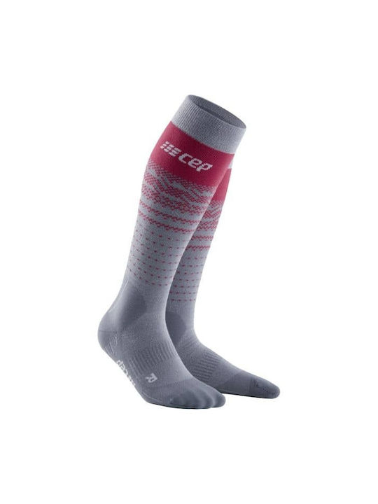 Cep Ski Thermo Merino Wool Socks Women Grey / Red CEP Red