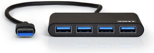 Port Designs USB 3.0 Hub 4 Anschlüsse mit USB-A Verbindung