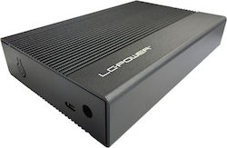 LC-Power Θήκη για Σκληρό Δίσκο 3.5" SATA III με σύνδεση Type-C