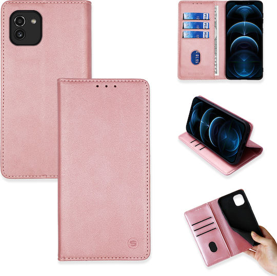 Sonique Vintage Wallet Synthetic Leather Rose Gold (Galaxy A03)