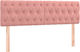 vidaXL Fabric Pink Bed Headboard 80x78cm