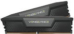 Corsair Vengeance 32GB DDR5 RAM με 2 Modules (2x16GB) και Ταχύτητα 6400 για Desktop