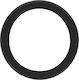 Carner Auto-Lenkradabdeckung Black Silicone mit Durchmesser 34-50cm Silikon Schwarz