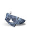 Glee Tie-Dye Blue Waterproof Dog Coat with 30cm Back Length