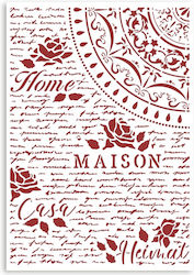 Stamperia Schablonen Designs Maison