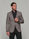 Dezign Men's Suit Jacket Slim Fit Beige