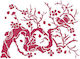 Stamperia Στένσιλ Σχεδίων Bird On A Branch 20x15cm