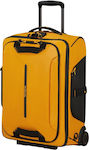 Samsonite Ecodiver Cabin Travel Suitcase Fabric Yellow with 4 Wheels Height 55cm