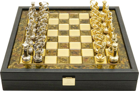 Manopoulos Chess Metal with Pawns 27x27cm