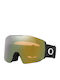 Oakley Fall Line Ski- & Snowboardbrille Erwachsene Schwarz mit Linse Spiegel in Orange Farbe