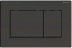Geberit Sigma 30 Dual Flush Black / Black Spülplatten für Toiletten Doppelspülung