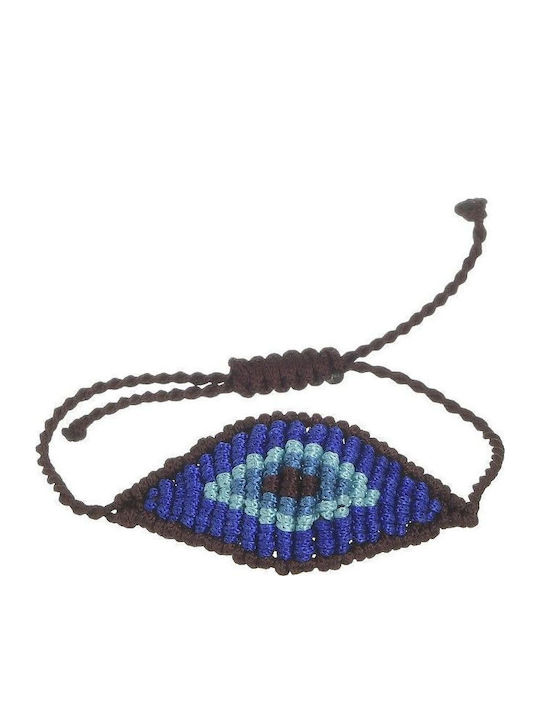 Ble Resort Collection Γυναικείο Βραχιόλι με σχέδιο Ματάκι από Κορδόνι