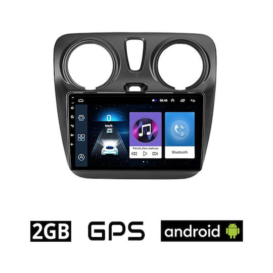 Ηχοσύστημα Αυτοκινήτου για Renault Dokker Dacia Dokker Dokker 2012 (Bluetooth/USB/AUX/WiFi/GPS/Apple-Carplay/Android-Auto) με Οθόνη Αφής 9"