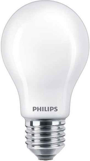 Philips Λάμπα LED 5.9W για Ντουί E27 και Σχήμα A60 Θερμό Λευκό 806lm Dimmable