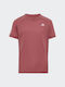 Adidas Αθλητικό Ανδρικό T-shirt Pink Strata με Στάμπα