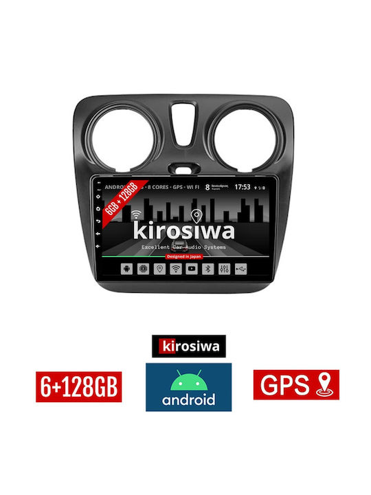 Kirosiwa Car Audio System for Renault Dokker Dacia Dokker Dokker 2012+ (Bluetooth/USB/AUX/WiFi/GPS) with Touch Screen 9"