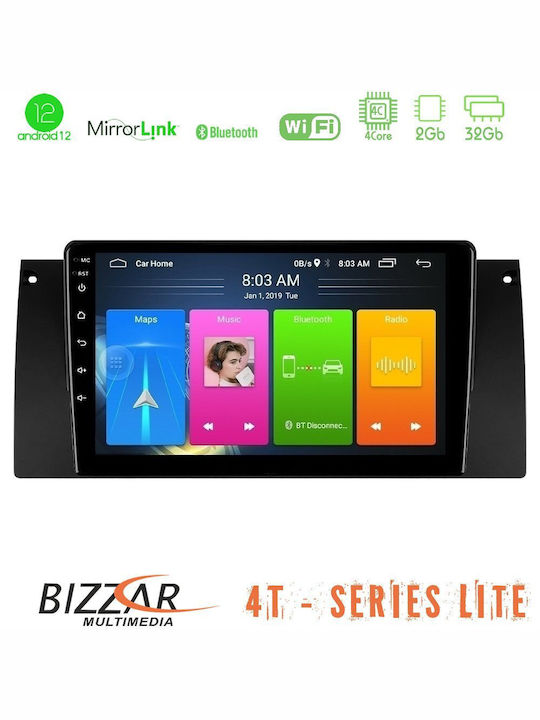 Bizzar Car-Audiosystem für BMW E39 / X5 (E53) / Serie 5 (E39) / X5 Land Rover Range Rover E53 1999-2006 (Bluetooth/USB/WiFi/GPS) mit Touchscreen 9"