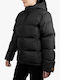 Ada Puffer Jacket Κοντό Γυναικείο Puffer Μπουφάν για Χειμώνα Μαύρο