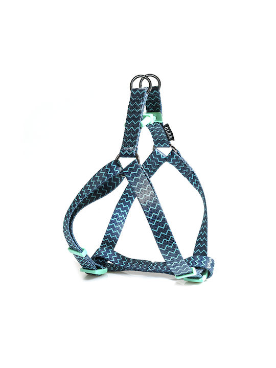 Glee Dog Harness Type Α Zig Zag Green X-Small 10mm x 20-35cm 89301