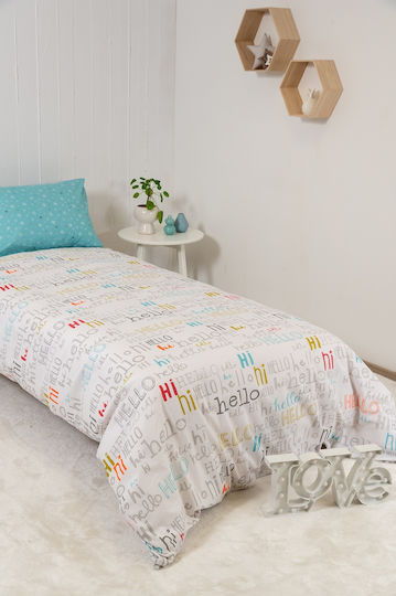 Viokarpet Sheet Set Single Cotton Hello 354 165x256cm 3pcs Viokarpet Sheet Set Single Cotton Hello 354 165x256cm 3pcs
