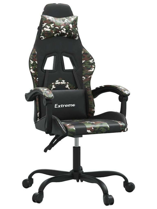 vidaXL 3143901 Καρέκλα Gaming Δερματίνης Μαύρο/Camo