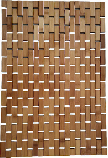 Cyclops Wooden Bath Mat 004101456 Brown 40x60cm
