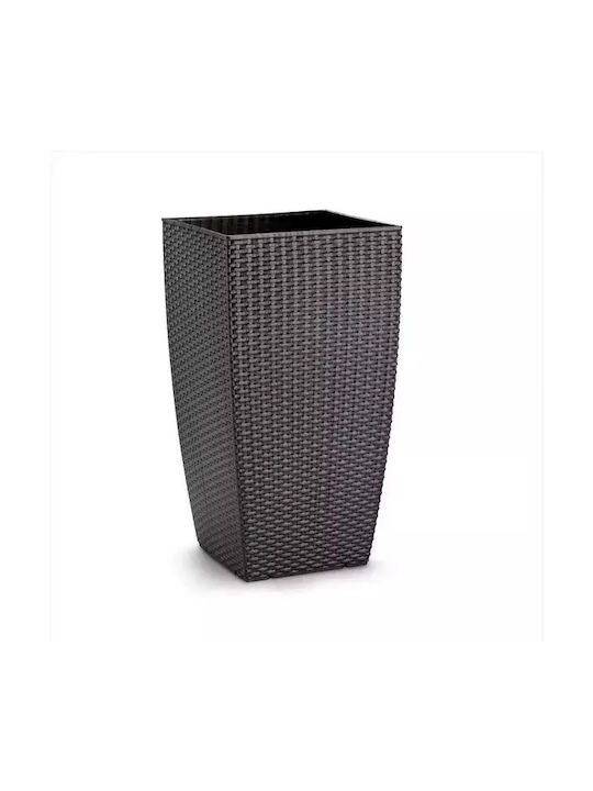 Plastona Natura Flower Pot 31x56.5cm Charcoal