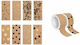 interDRUK Adhesive Decoration Tape Kraft Washi 1pcs Tape 15mmx5m