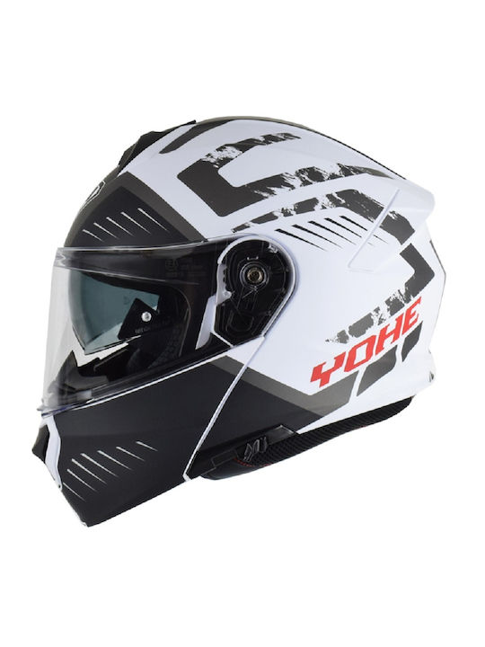 Yohe 935 SV G24 White/Black/Grey Matt Motorcycl...