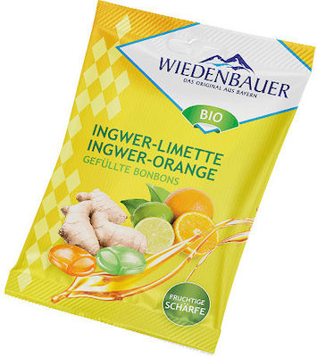 Wiedenbauer Candies with Flavor Ginger Lime Orange Ginger Lime Orange Organic 1pcs 75gr