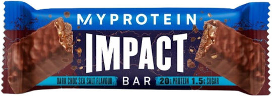 Myprotein Impact Μπάρα Πρωτεΐνης με Γεύση Dark Chocolate Sea Salt 64gr