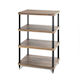 Solidsteel S3-4 Rack 4 Επιπέδων Walnut 58.4x90....