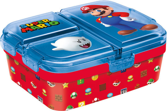 Super Mario Super Mario Recipient pentru copii din plastic Roșu x x 6.7buc