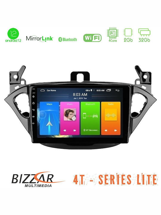 Bizzar Car-Audiosystem für Opel Corsa / Adam E (Bluetooth/USB/WiFi/GPS/Apple-Carplay) mit Touchscreen 9"