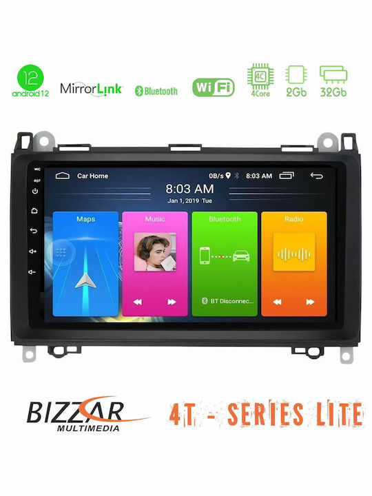 Bizzar Ηχοσύστημα Αυτοκινήτου για Mercedes-Benz Vito / Sprinter / Viano / A Class 2004-2019 (Bluetooth/USB/WiFi/GPS/Apple-Carplay/Android-Auto) με Οθόνη 9"