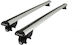 Farad Car Roof Bars Aluminum for Volvo V40 V70 5D 2012+ Set with Roof Rack Legs and Lock Silver