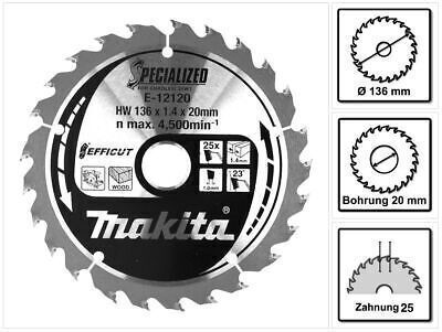 Makita Wood Cutting Disc With 25 Blades 136mm